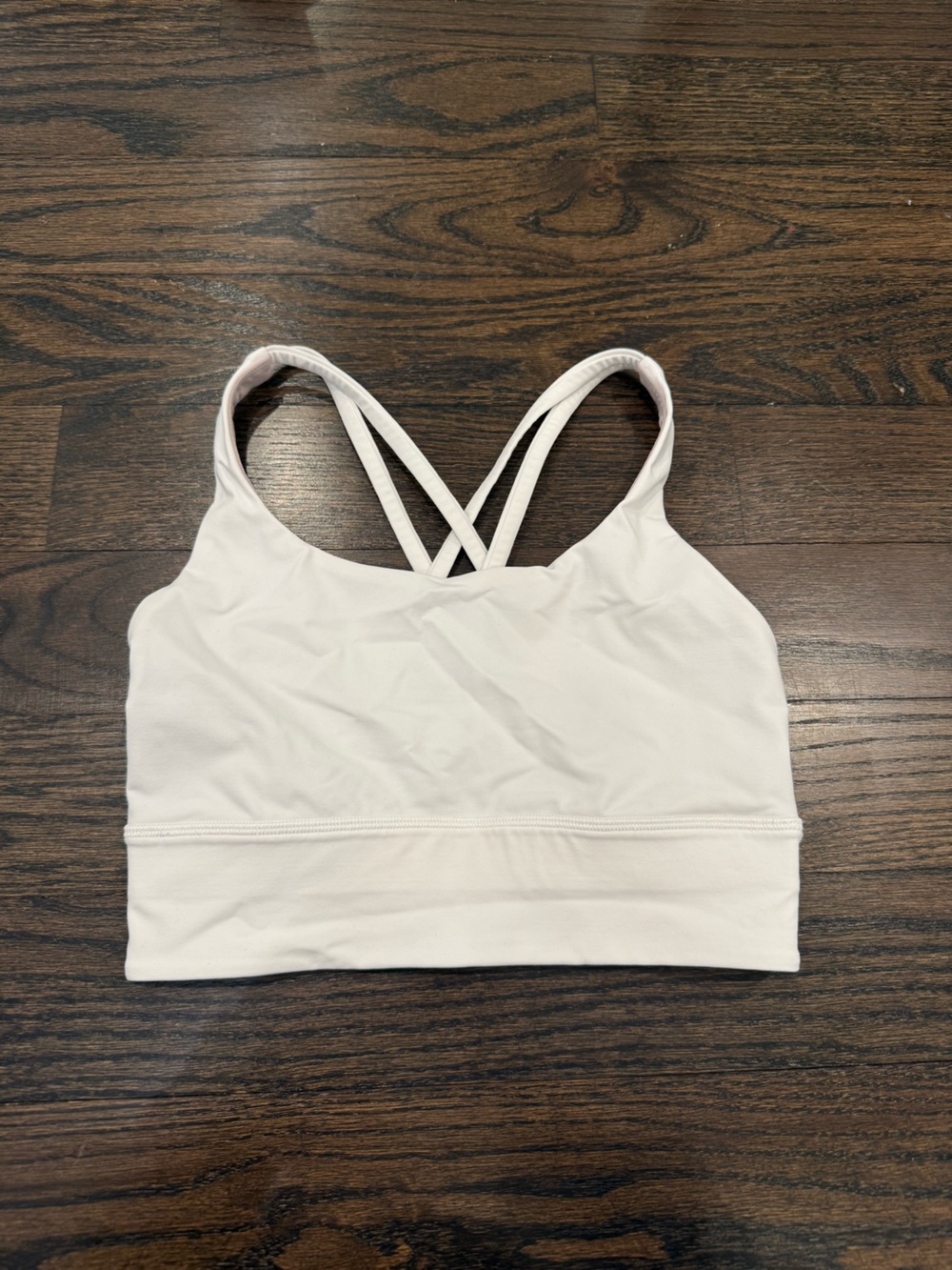 Lululemon White Crisscross Back Bralette